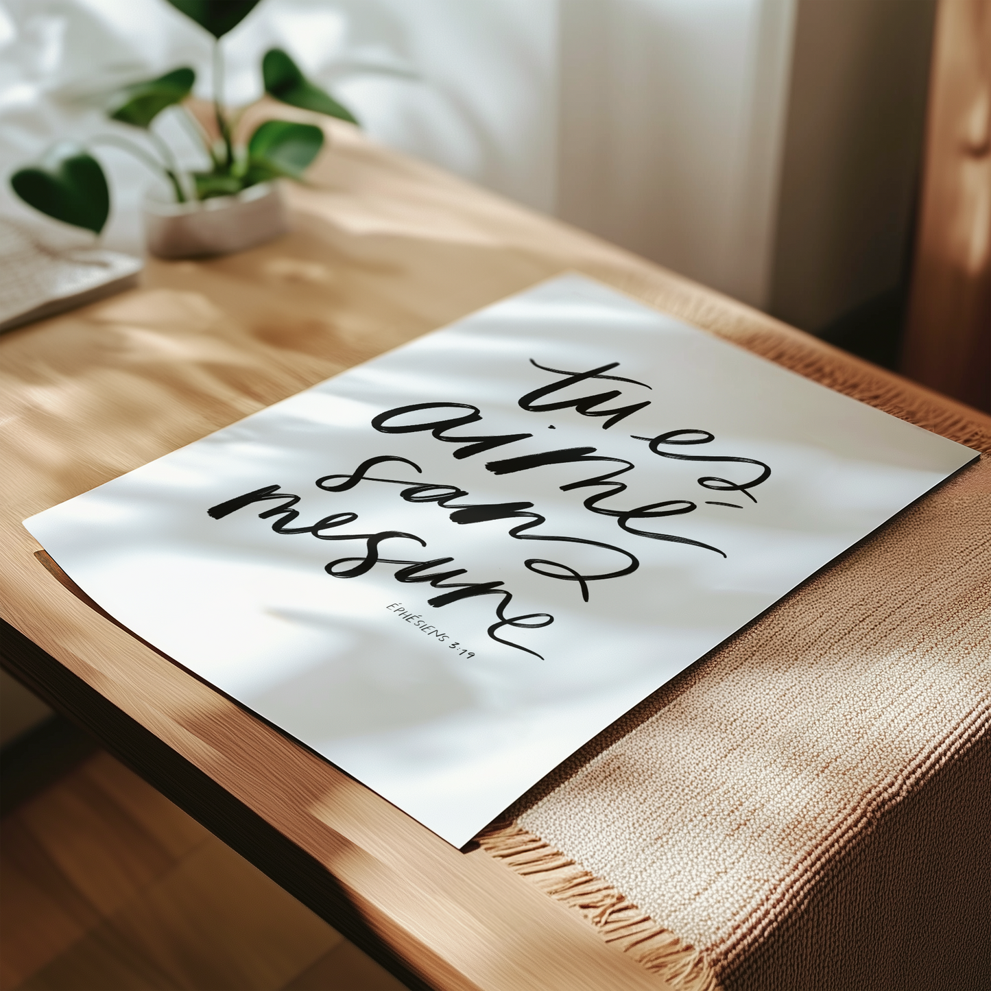Tu es aimé sans mesure ~ Affiche numérique