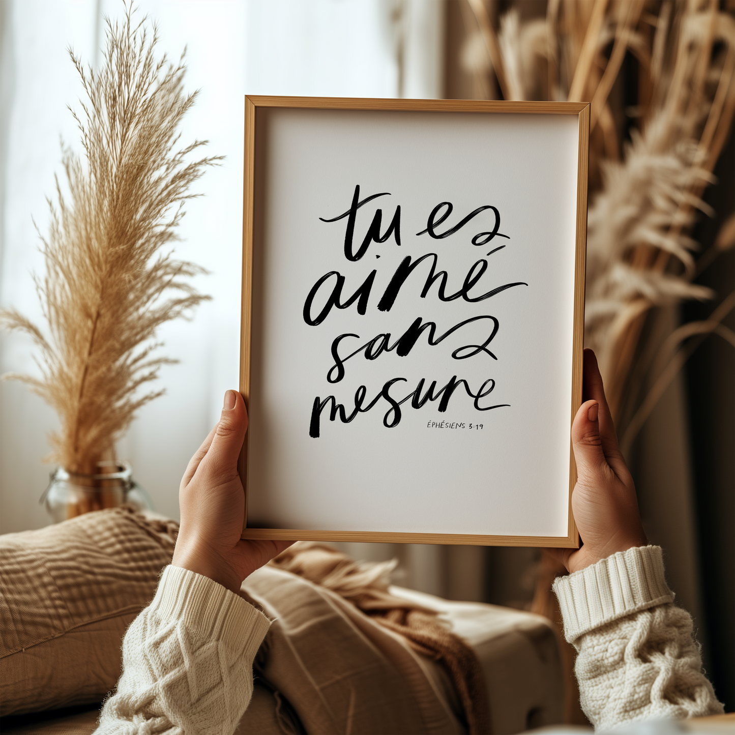 Tu es aimé sans mesure ~ Affiche numérique