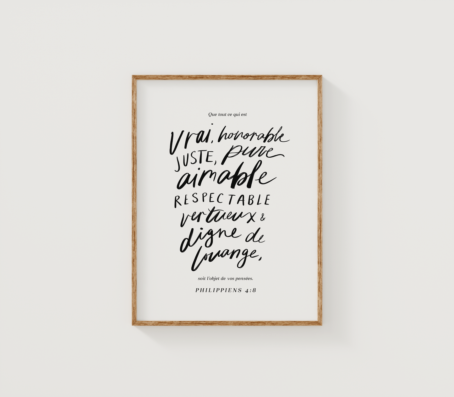 Inspiration pour tes pensées ~ Affiche numérique