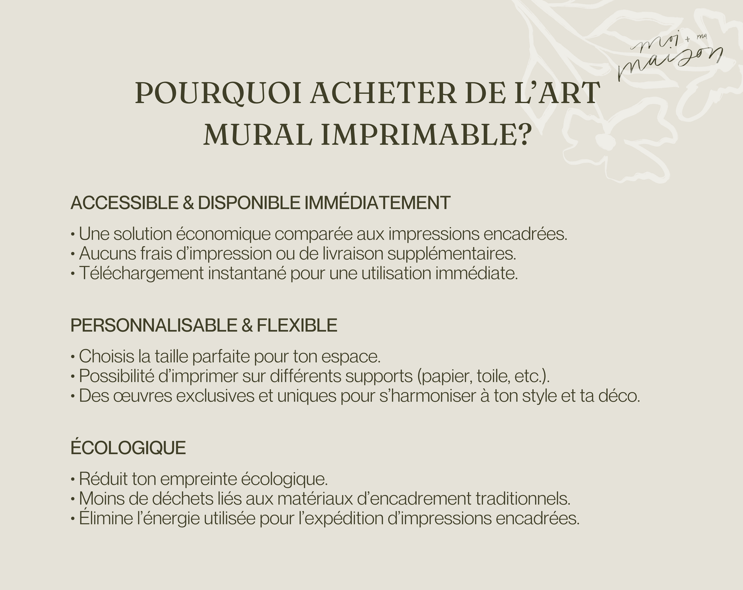 Compte tes bienfaits ~ Affiche numérique