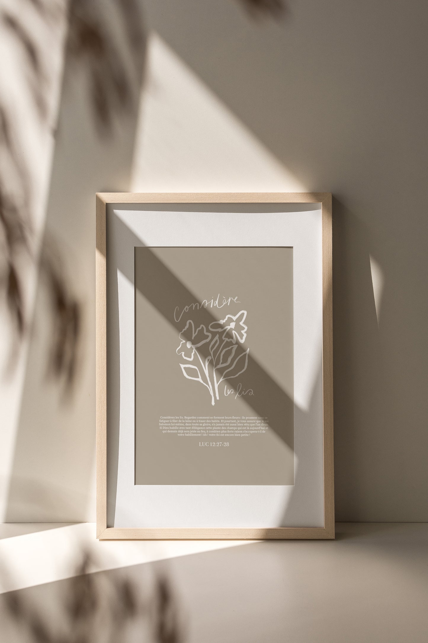 Considère les lis ~ Luc 12:27-28