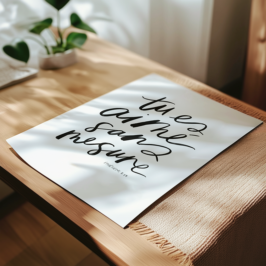 Tu es aimé sans mesure ~ Affiche numérique