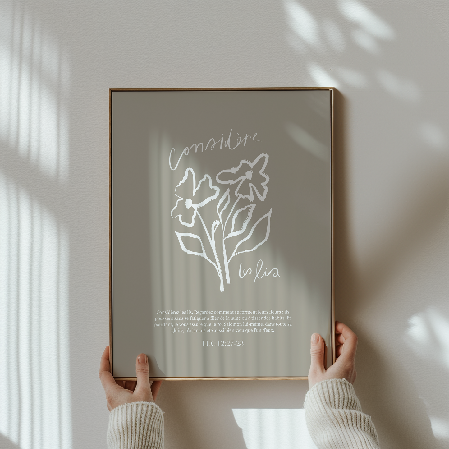 Considère les lis ~ Luc 12:27-28
