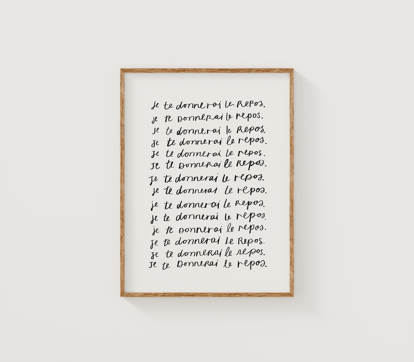 Je te donnerai le repos