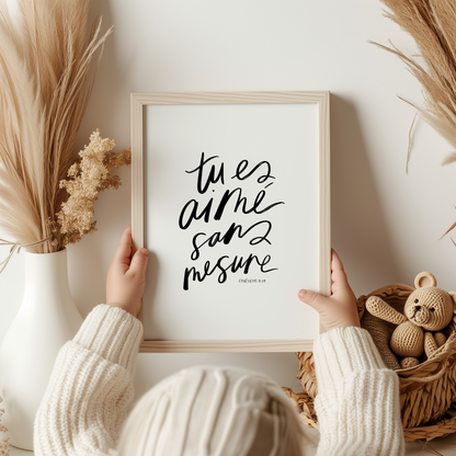 Tu es aimé sans mesure