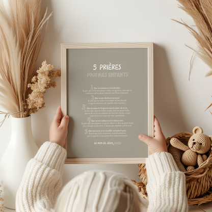 5 prières pour mes enfants