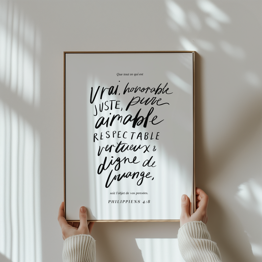 Inspiration pour tes pensées ~ Affiche numérique