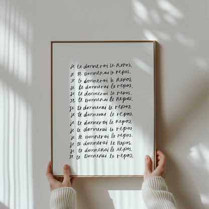 Je te donnerai le repos