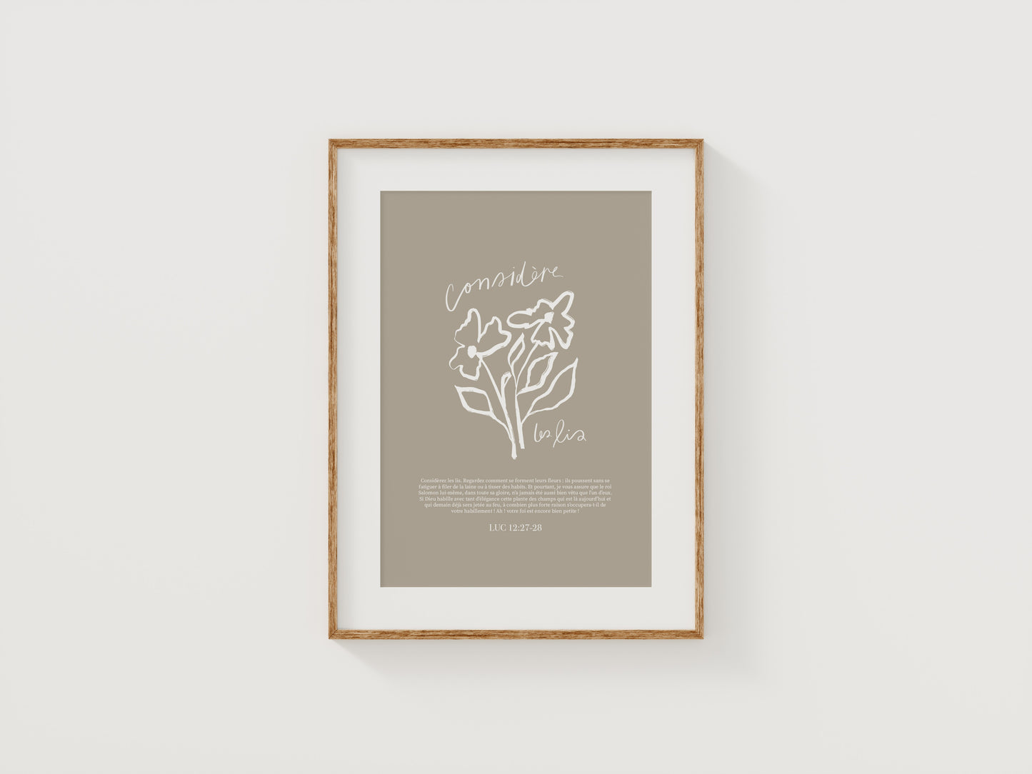 Considère les lis ~ Luc 12:27-28
